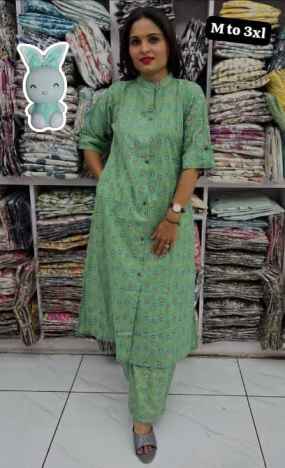 Exclusive Rakshabandhan Sanganeri Cotton Kurti Set – Festive Edition