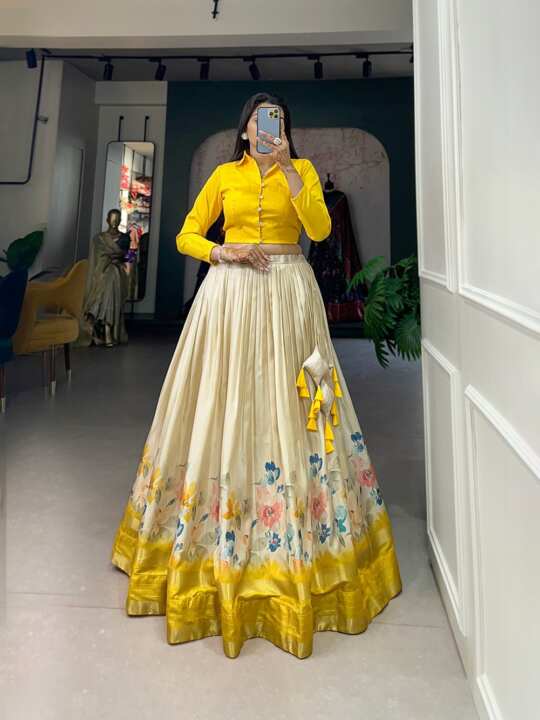 Co-ord Set Lehenga (Yellow)