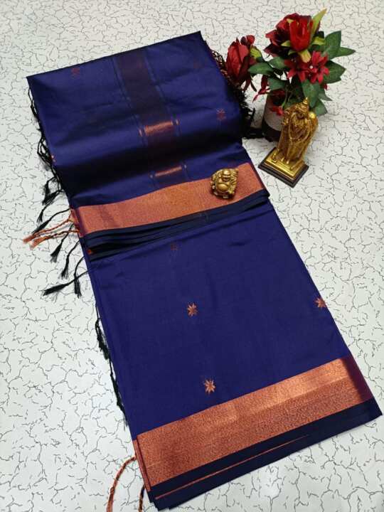 Maheswari Soft  Silk Saree (blue)