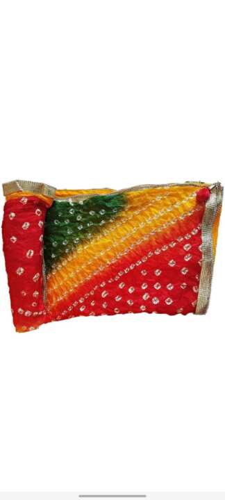 Multicolor Bandhani Art Silk Dupatta - View 2