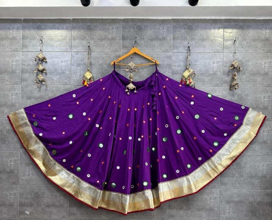 Mirror work skirt and blouse - View 6