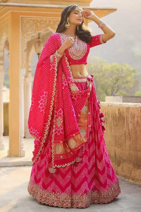 New Launching Embroidery Work Digital Print Lehenga Choli - View 6