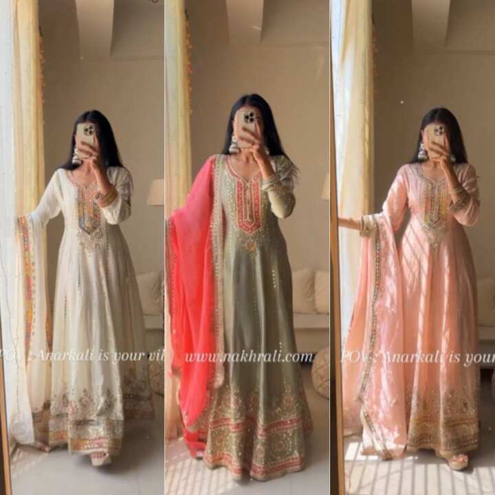 Party Wear Heavy Gown With Dupatta - View 3