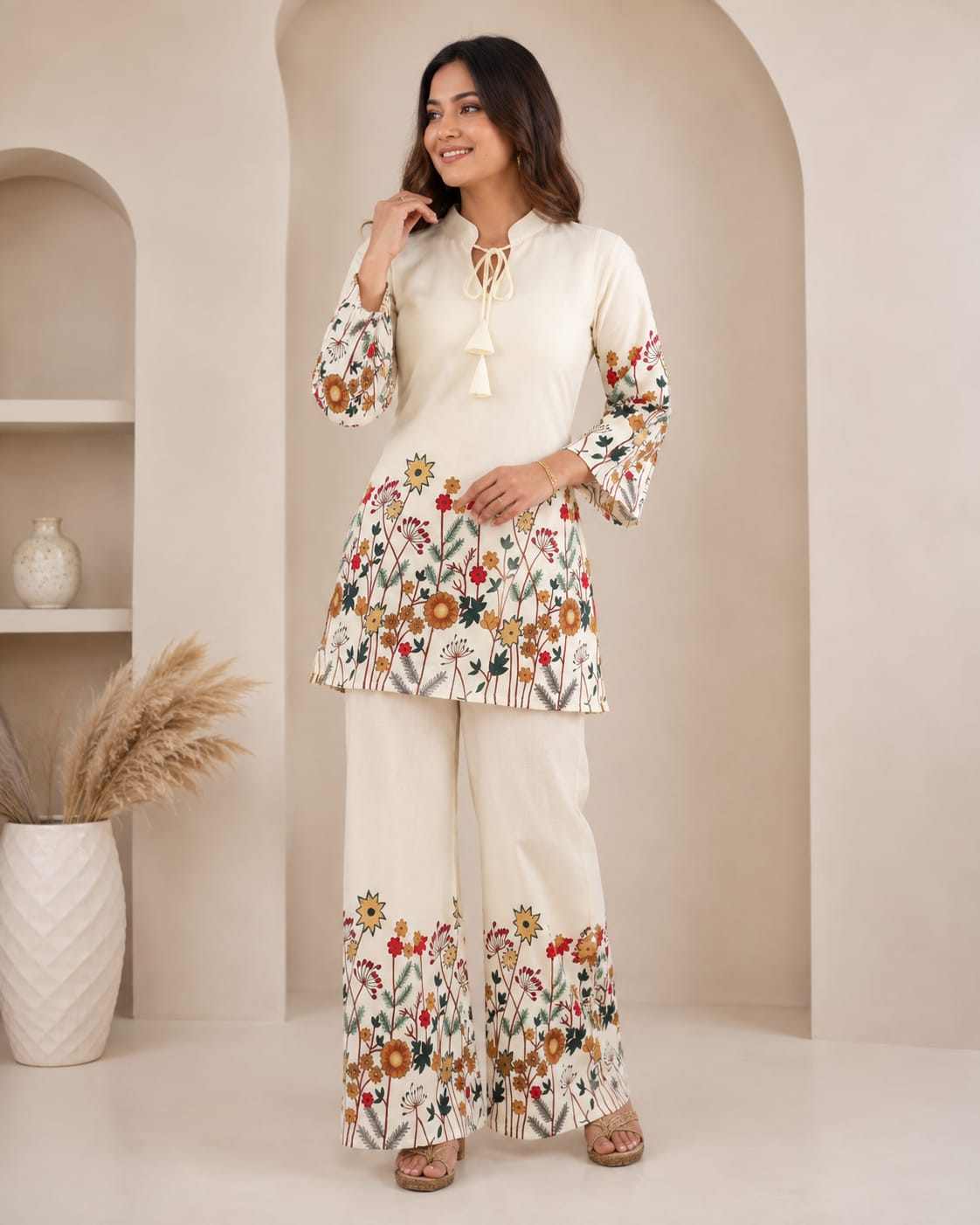 Cotton Floral Print Co-ord Set
