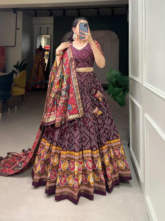Lehenga,Blouse and Dupatta - View 14