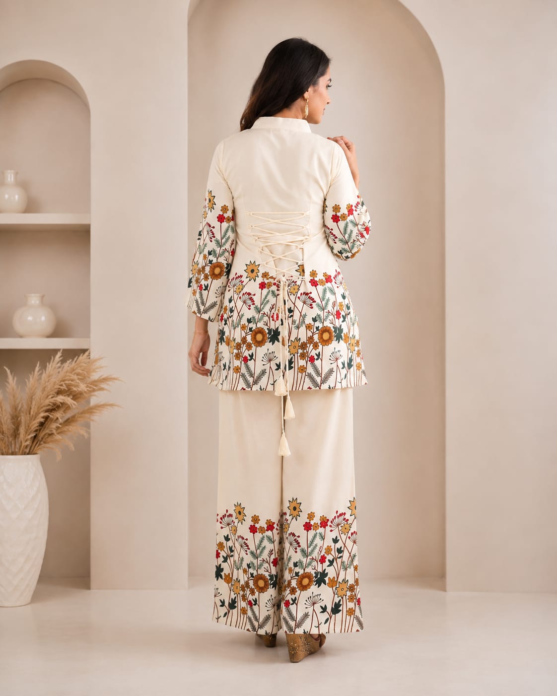 Cotton Floral Print Co-ord Set - View 2