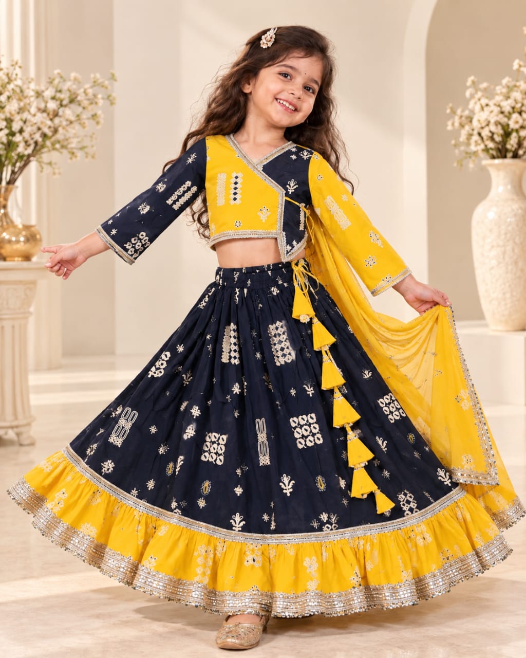 Kids Dandiya Special Lehenga Choli Combo - View 2