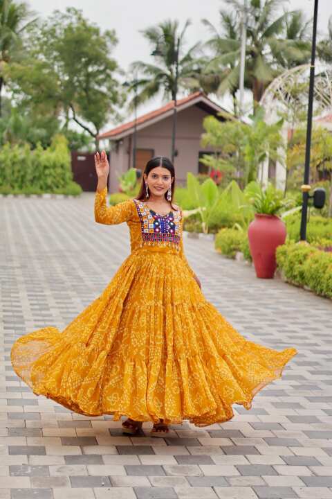 Navratri Special kodi lace & Gown - View 2
