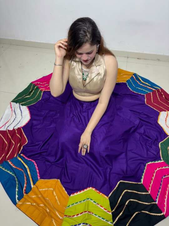 Exclusive Printed Georgette Full Stitched Lehenga Choli - View 4