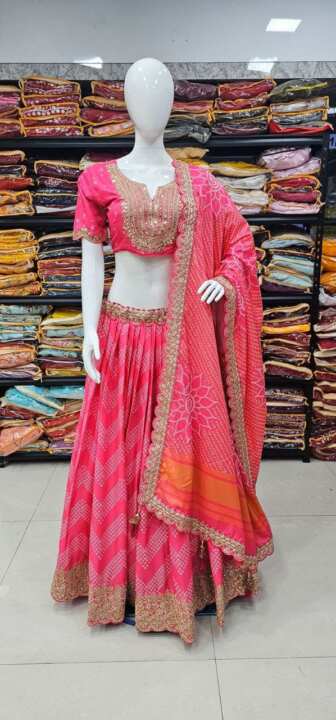 New Launching Embroidery Work Digital Print Lehenga Choli - View 4