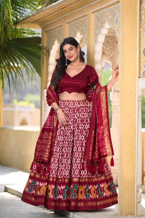 Lehenga,Blouse and Dupatta - View 2