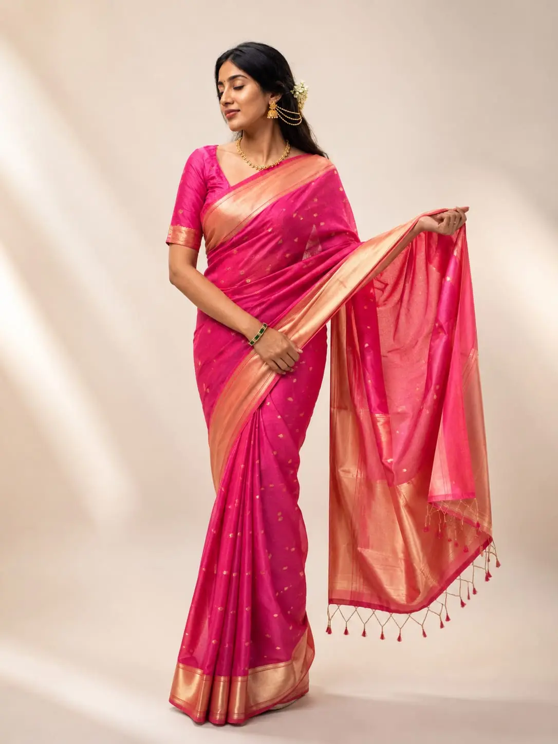 Banarasi Organza Silk Saree - View 2