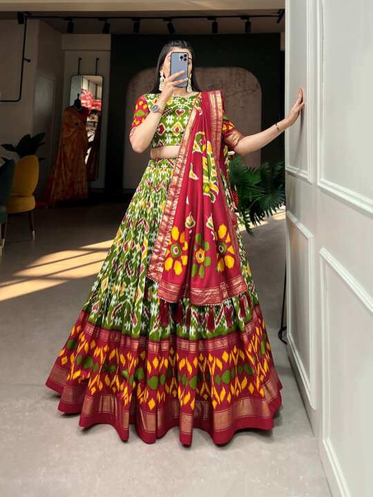 Lehenga,Blouse and Dupatta - View 13