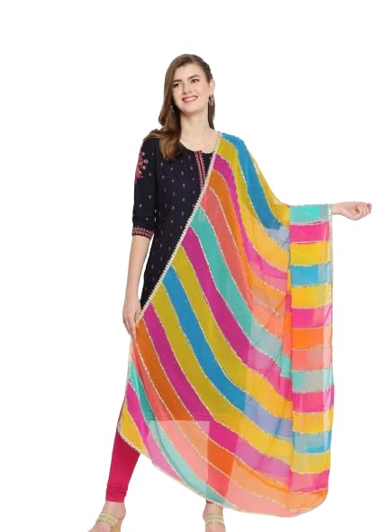Multicolor Jodhpur Gota Patti Dupatta - View 2
