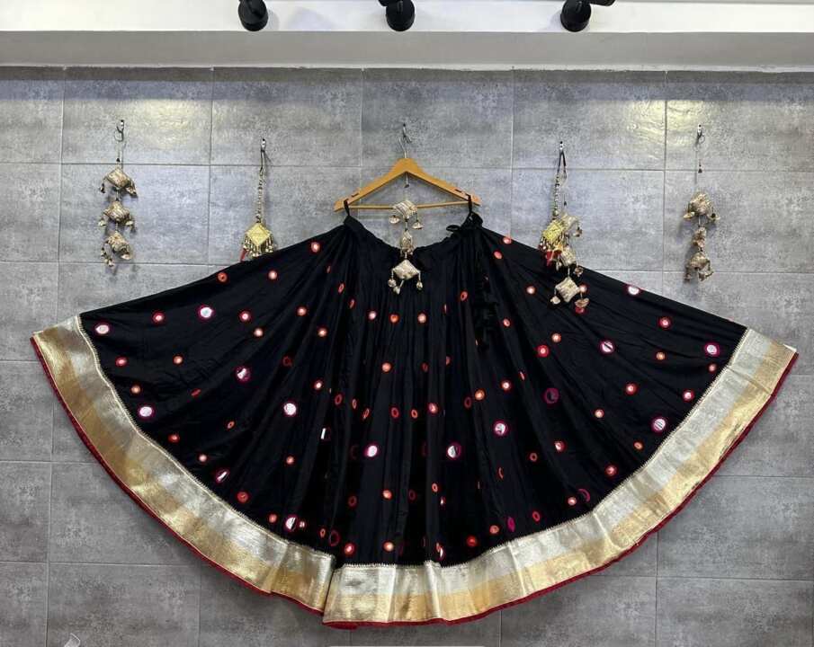 Mirror work skirt and blouse - View 4