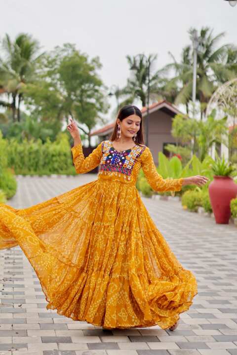 Navratri Special kodi lace & Gown - View 5
