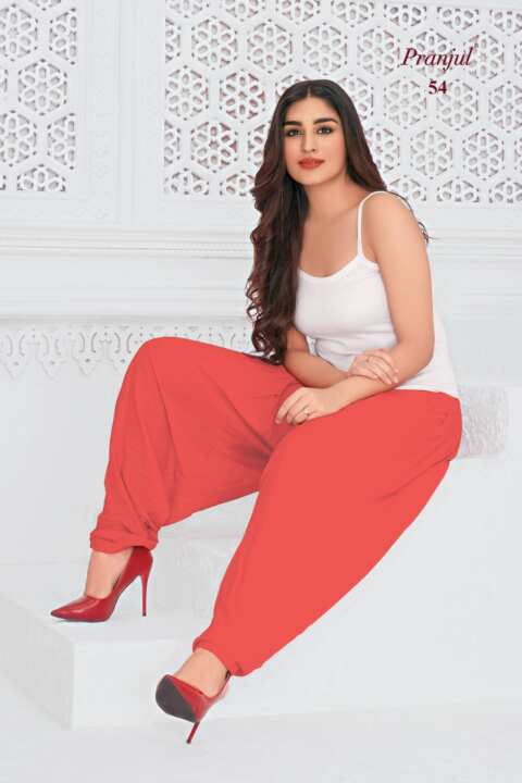 Cotton Salwar – Flame Red