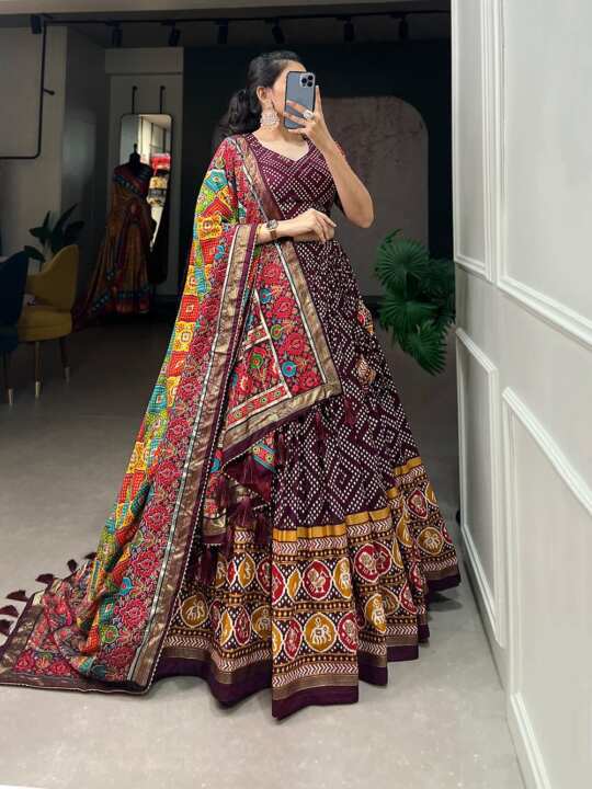 Lehenga,Blouse and Dupatta - View 12