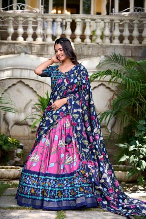 Lehenga,Blouse and Dupatta - View 18