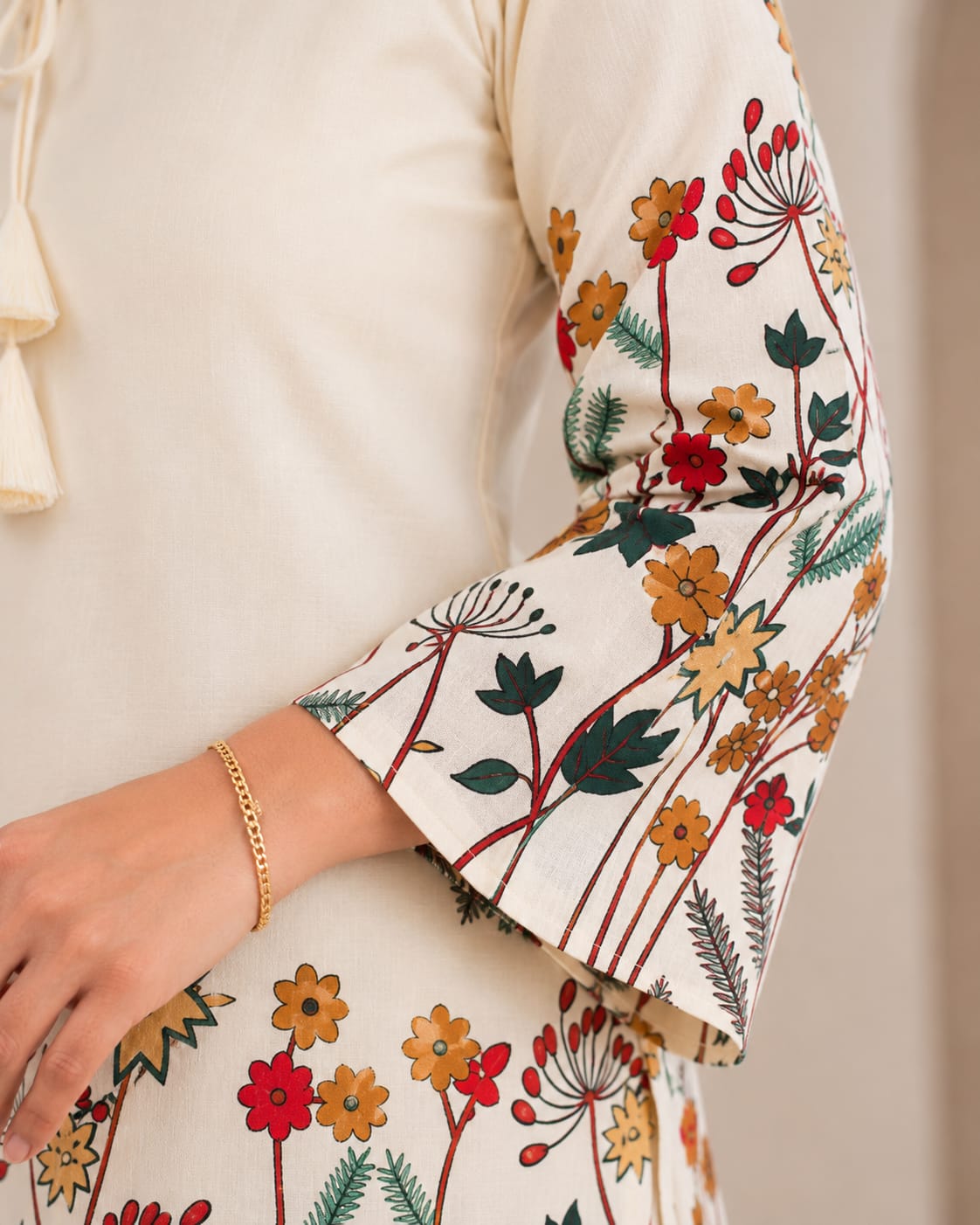 Cotton Floral Print Co-ord Set - View 5