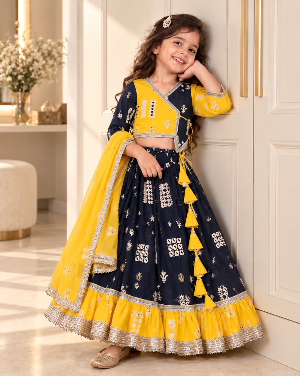 Kids Dandiya Special Lehenga Choli Combo - View 3