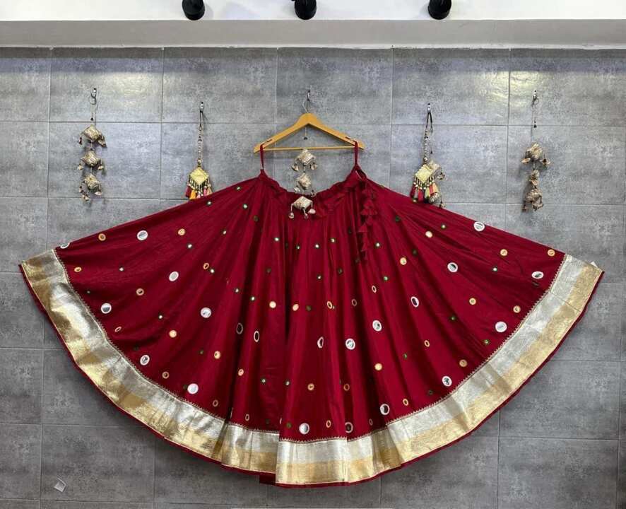 Mirror work skirt and blouse