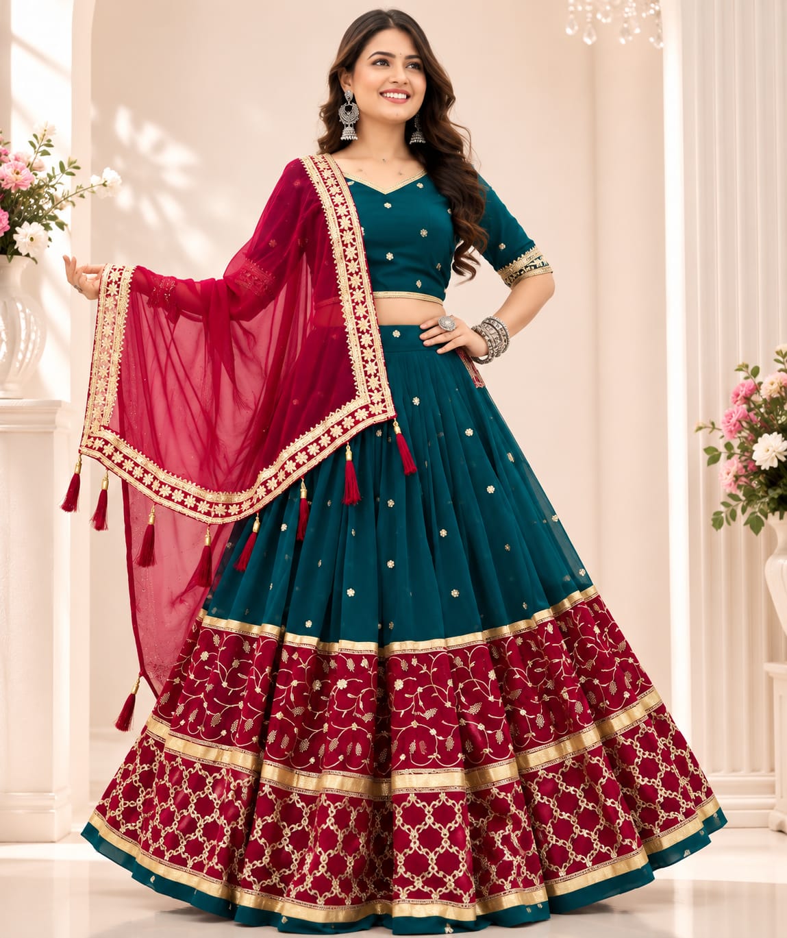 Navratri Special Lehenga Choli And Dupatta