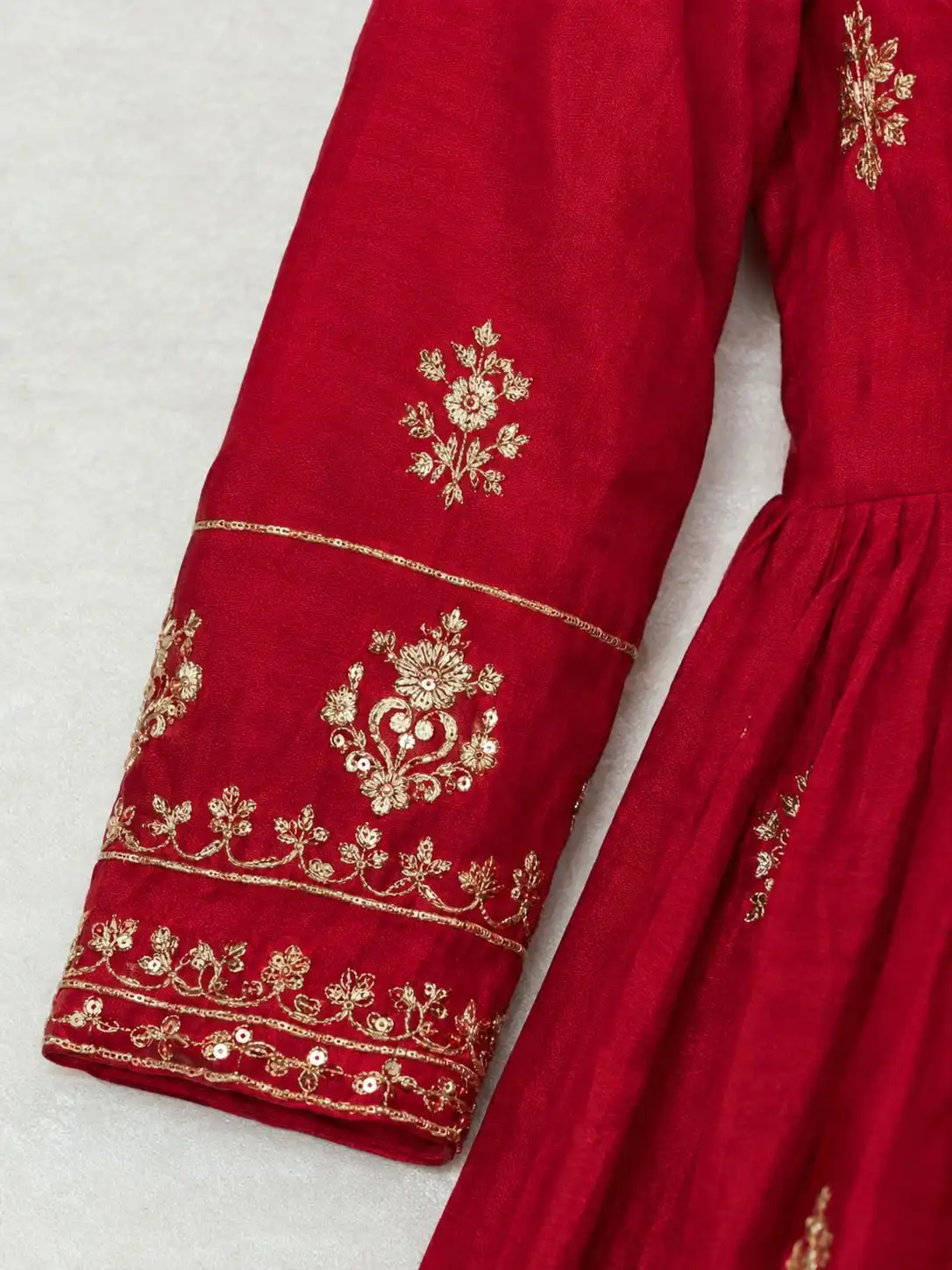 3-piece Designer Anarkali Gown Set with Dupatta. - View 3