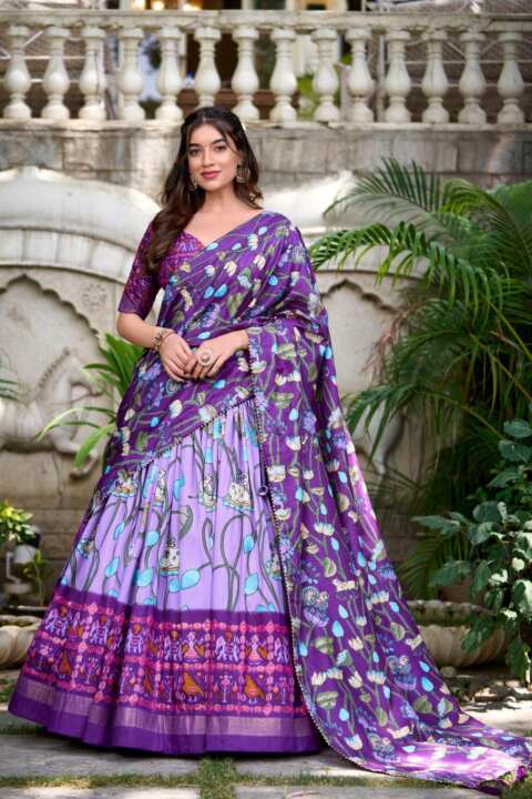 Lehenga,Blouse and Dupatta - View 17