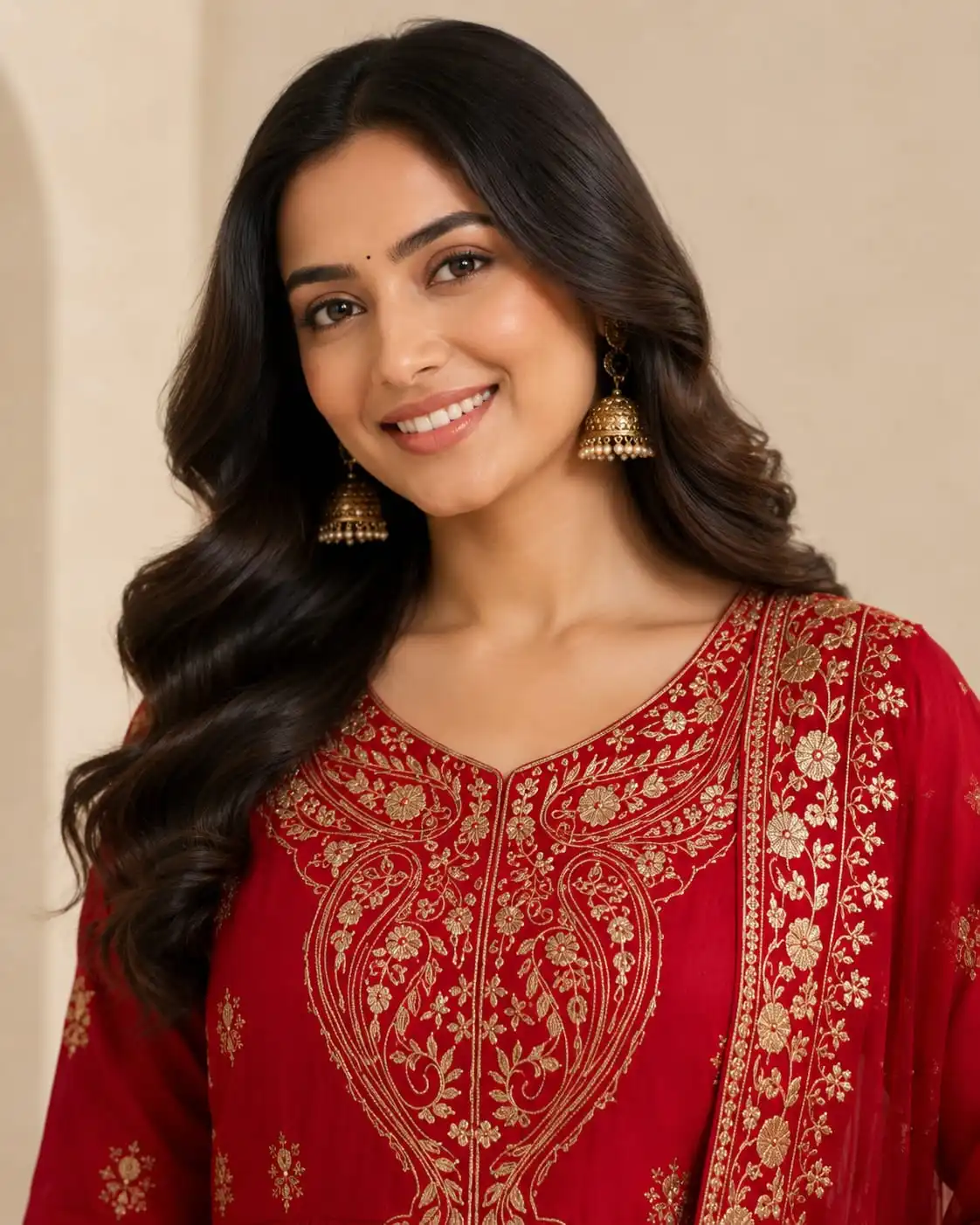 3-piece Designer Anarkali Gown Set with Dupatta. - View 4