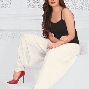 Cotton Salwar – White