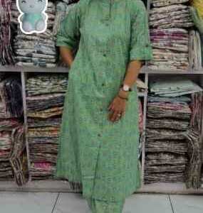 Exclusive Rakshabandhan Sanganeri Cotton Kurti Set – Festive Edition