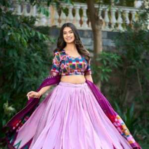 Lehenga,Blouse and Dupatta - Baby pink