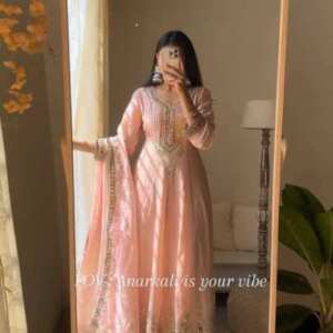 New Designer Party Wear Heavy Georgette Gown With Dupatta